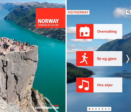 App turismo de Noruega