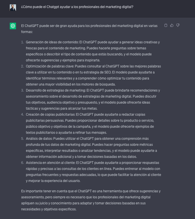 como el chatgpt puede ayudar a expertos de marketing digital