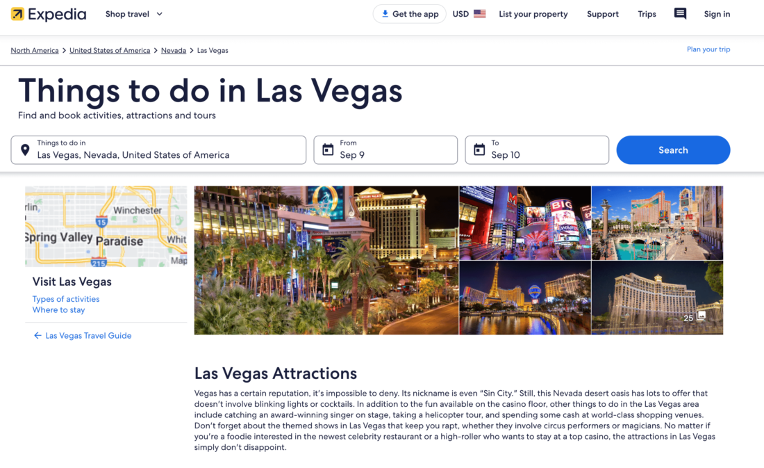 Expedia como una de las Plataformas de Distribución de Actividades Turísticas